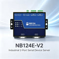 Industrial Modbus Gateway NB124E-V2 RS232 RS485 to Ethernet Serial Server with PoE & Galvanic Isolation
